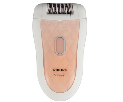 Depilator i golarka damska Philips Depilator satin soft HP6519/01 biało-różowy